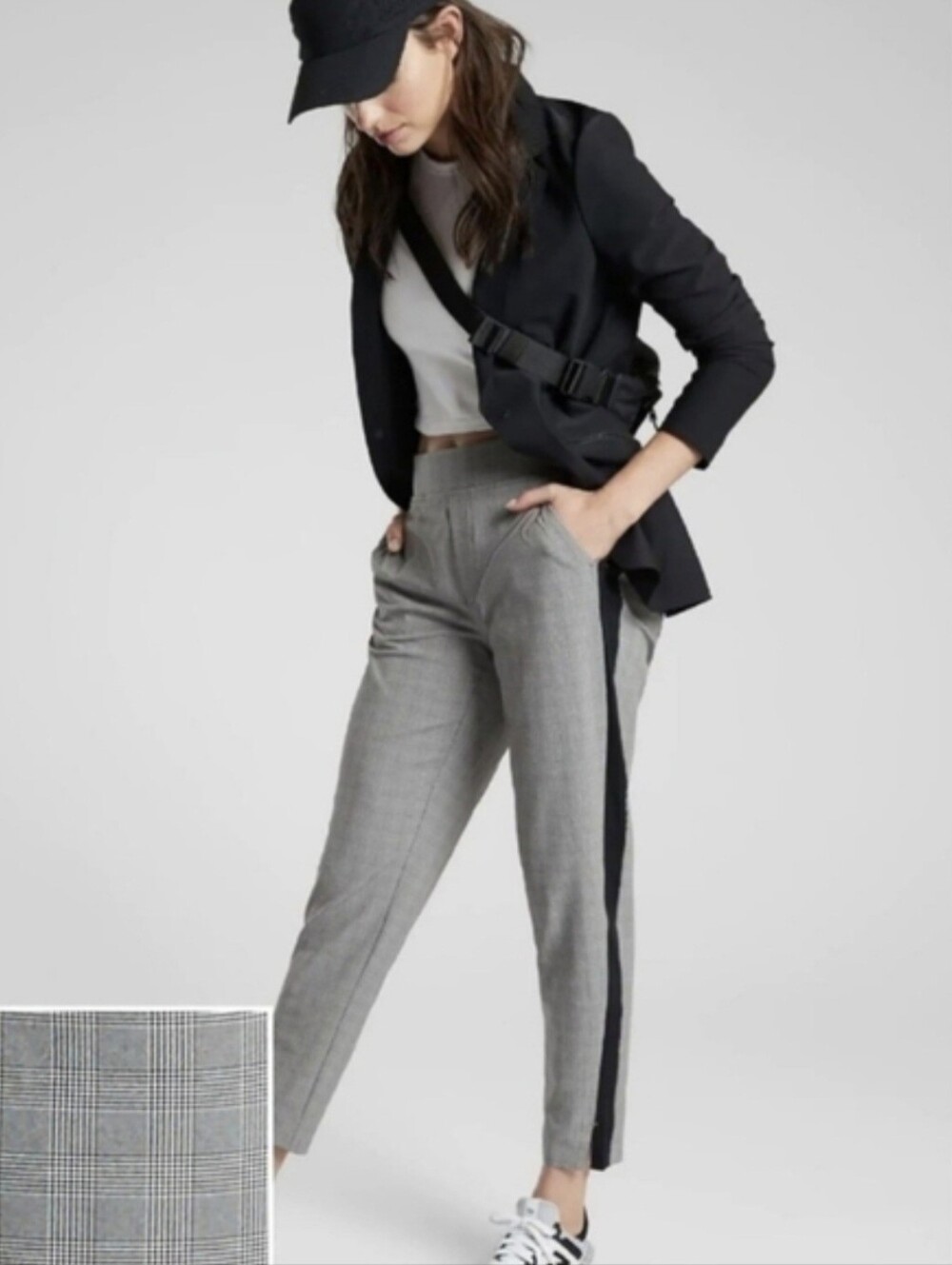 Athleta Brooklyn Plaid Ankle Pant Size 8